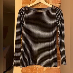 J Crew Painter boatneck tee
